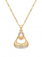 Prism Arc Diamond Pendant Necklace