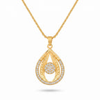 Diamond Eyedrop Pendant Necklace