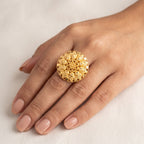 Floral Filigree Statement Ring