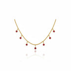 Crimson Drop Necklace