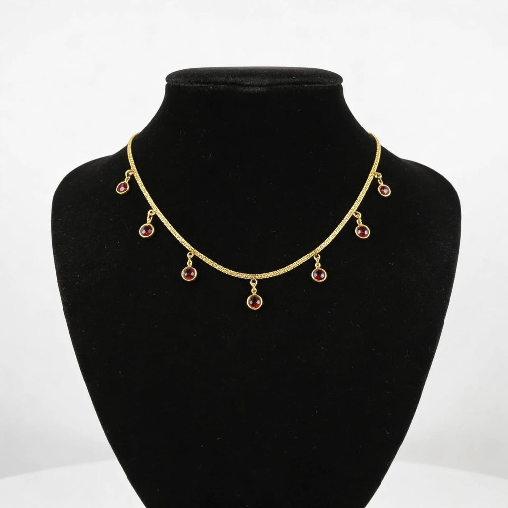 Crimson Drop Necklace