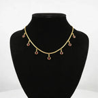 Crimson Drop Necklace