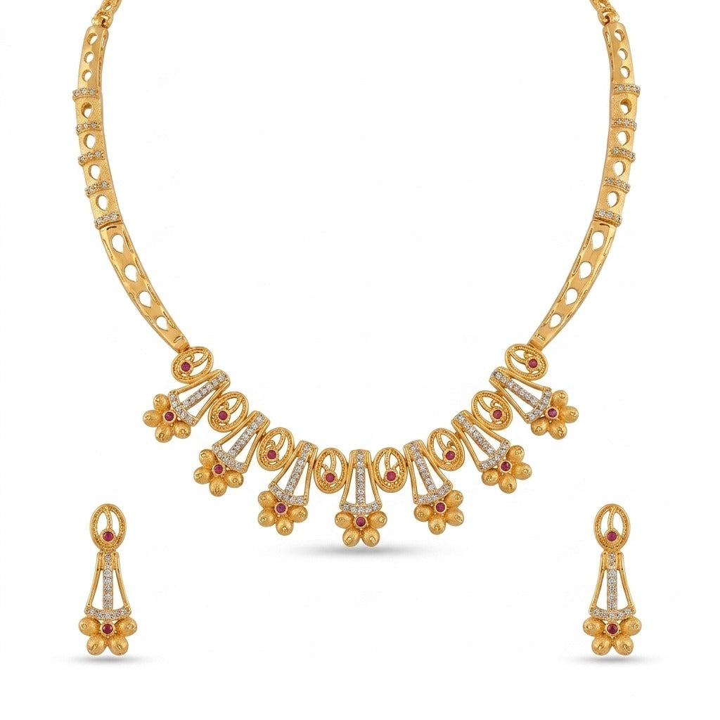Regal Floral Necklace