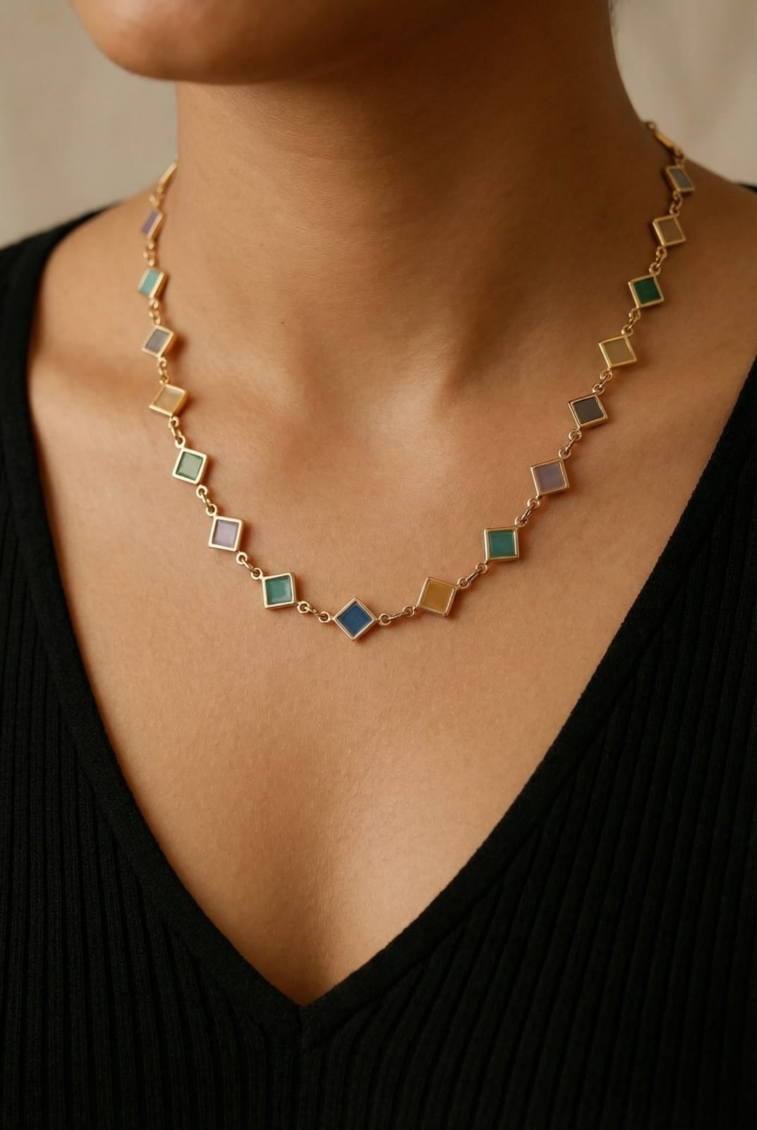 Chromatic Chain Necklace