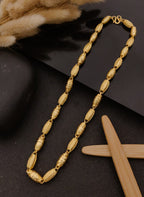 Regal Barrel-Link Gold Chain