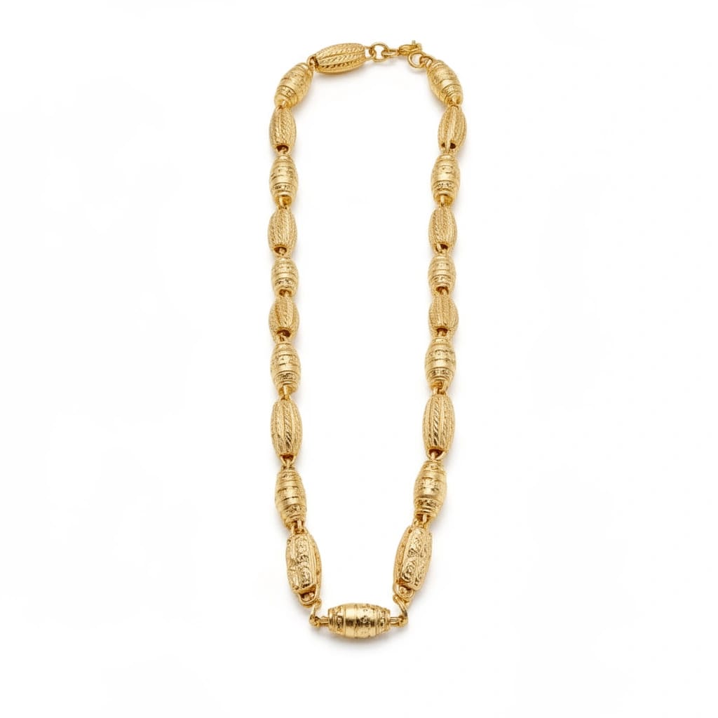 Regal Barrel-Link Gold Chain Main image