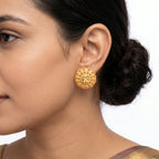 Radiant Sunburst Stud Earrings