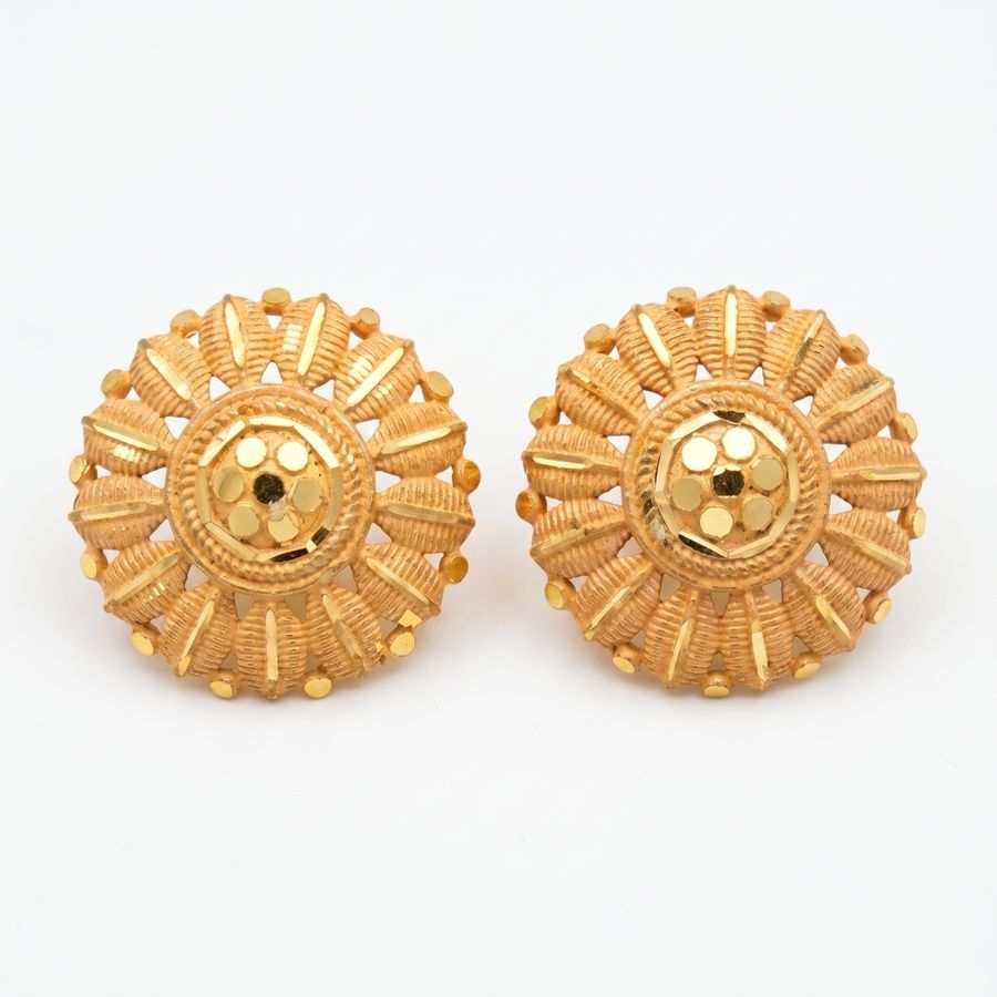 Radiant Sunburst Stud Earrings