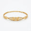 Elegant Heart Wings Gold Bracelet