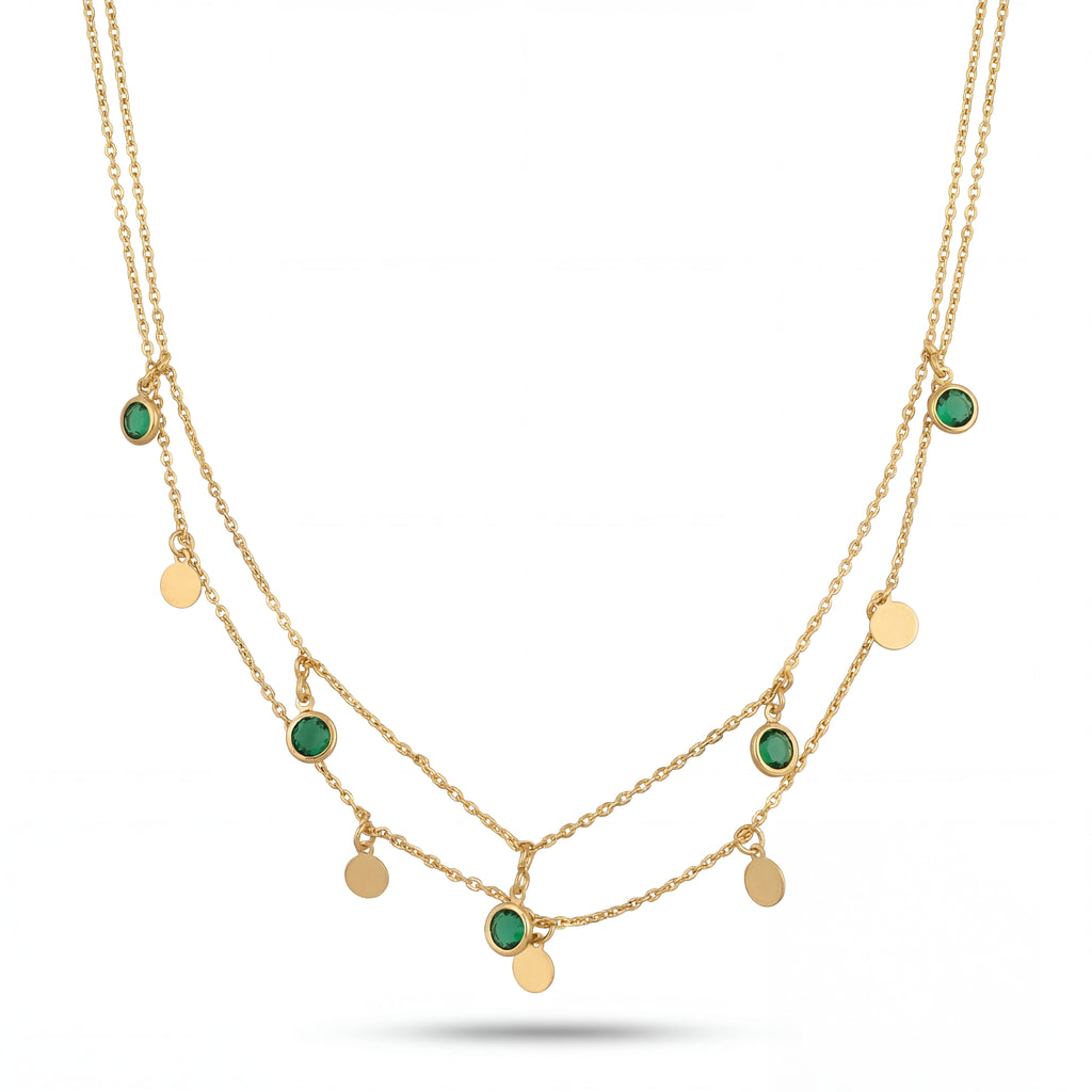 Emerald Drop Chain