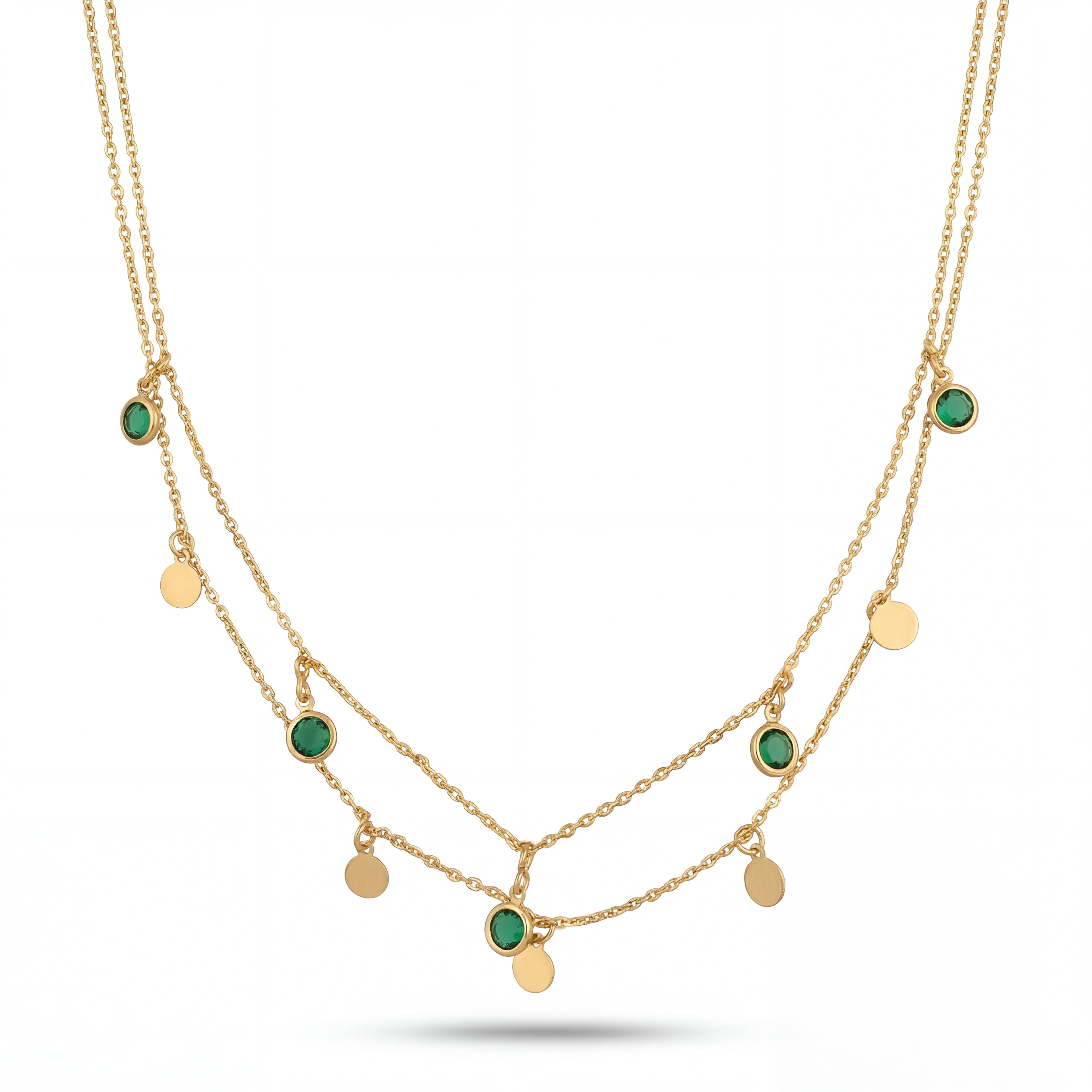 Emerald Drop Chain