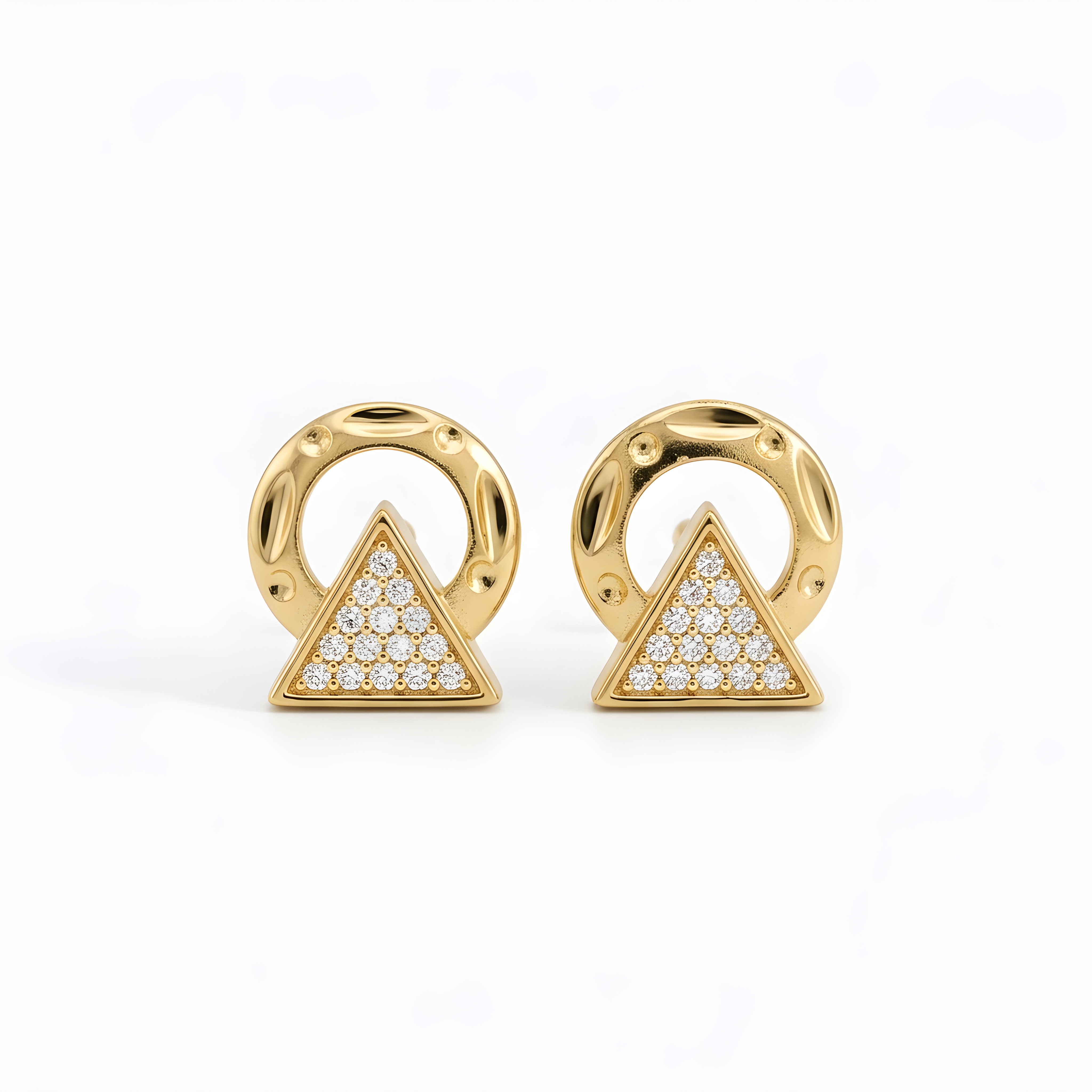Aurelia Trinity Halo Studs Main image