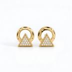 Aurelia Trinity Halo Studs