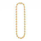 Sunburst Disc Gold Chain