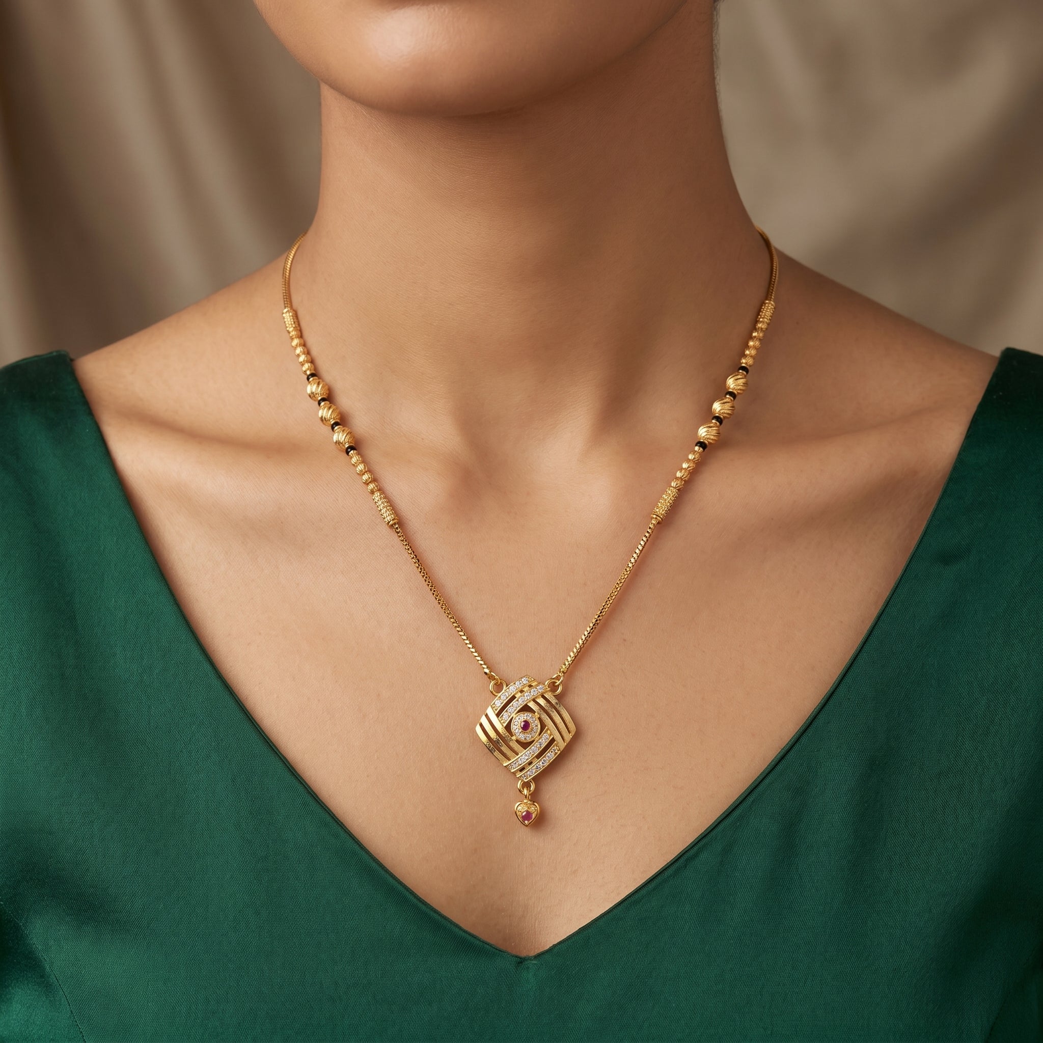 Ruby Aura Mangalsutra Secondary image