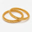 Vanya Leaf Gold Bangles