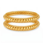 Vanya Leaf Gold Bangles