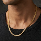 Sleek Aura Flat Mens Chain