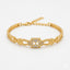 Royal Square Charm Gold Bracelet