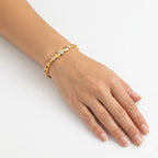 Golden Heart Charm Bracelet
