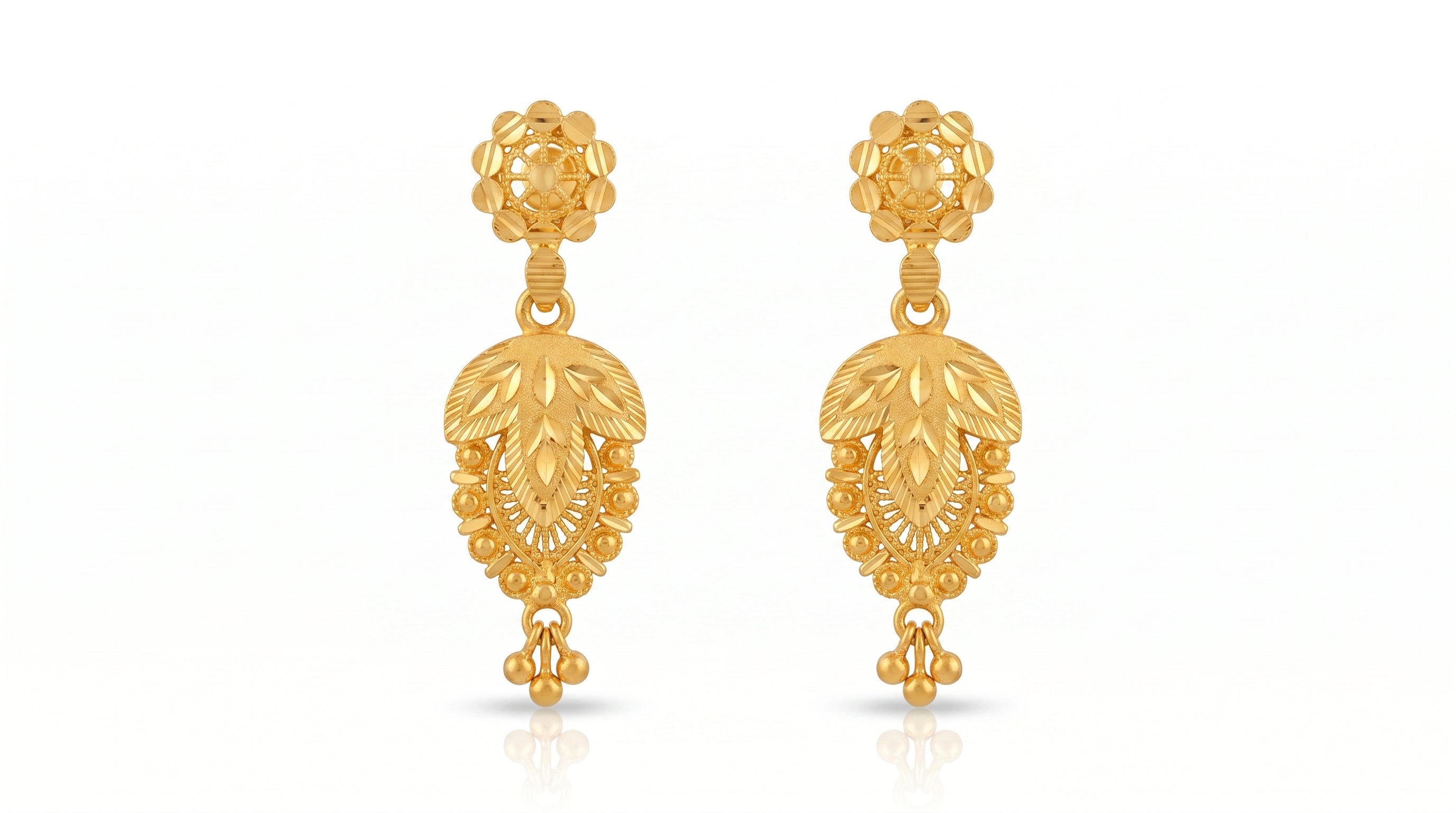 Golden Lotus Heritage Earrings