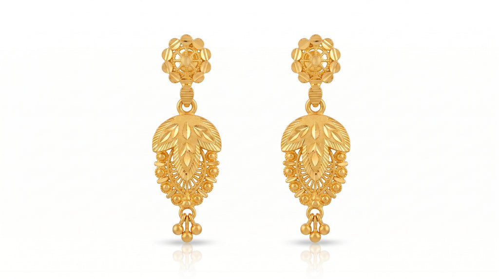Golden Lotus Heritage Earrings