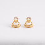 Prism Arc Diamond Stud Earrings
