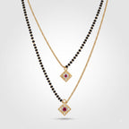 Elegant Dual Diamond Shape Mangalsutra