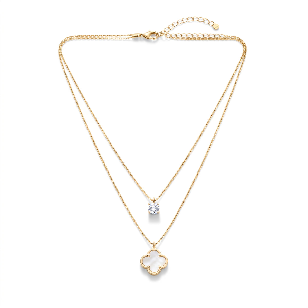 Celestial Clover Layered Necklace