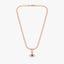 Rose Gold Evil Eye Herringbone Necklace