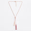 Rosegold Dual-Tone Drop Necklace