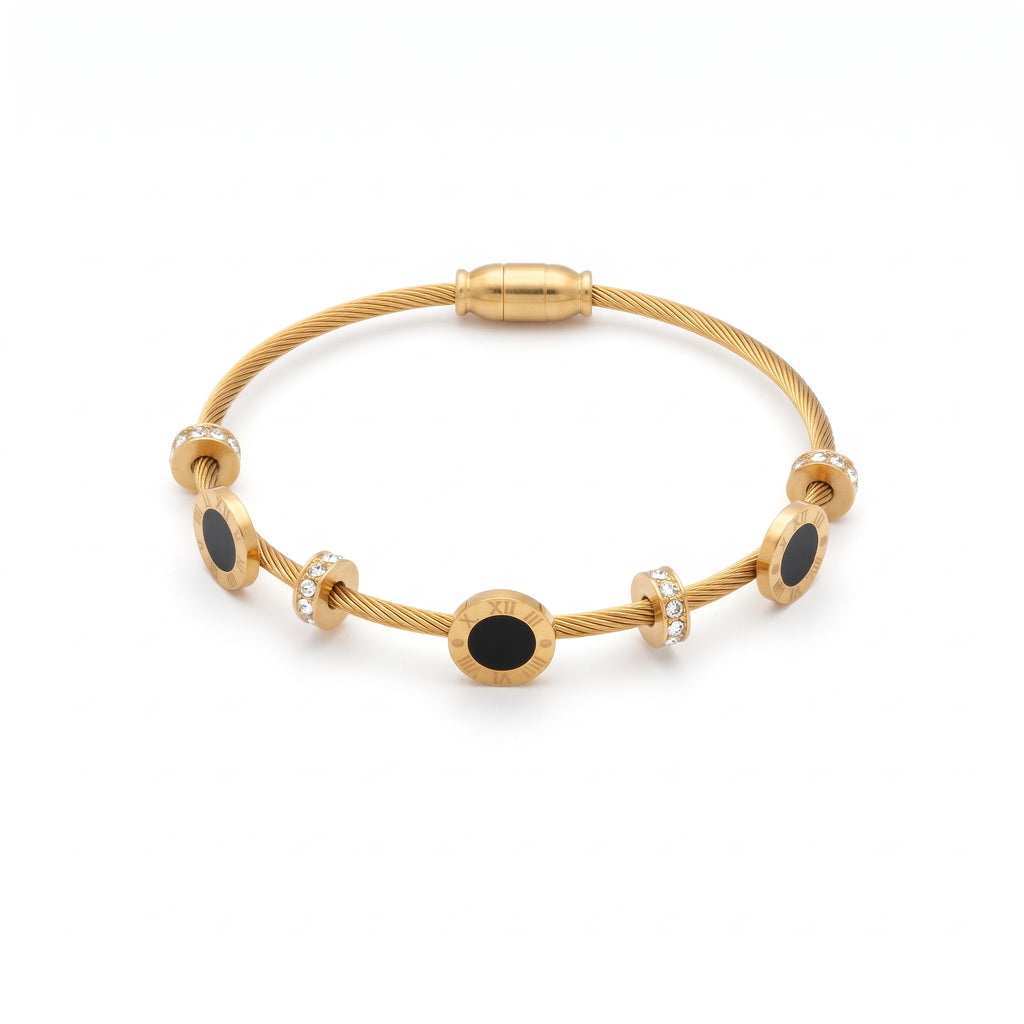Golden Black Onyx Bracelet