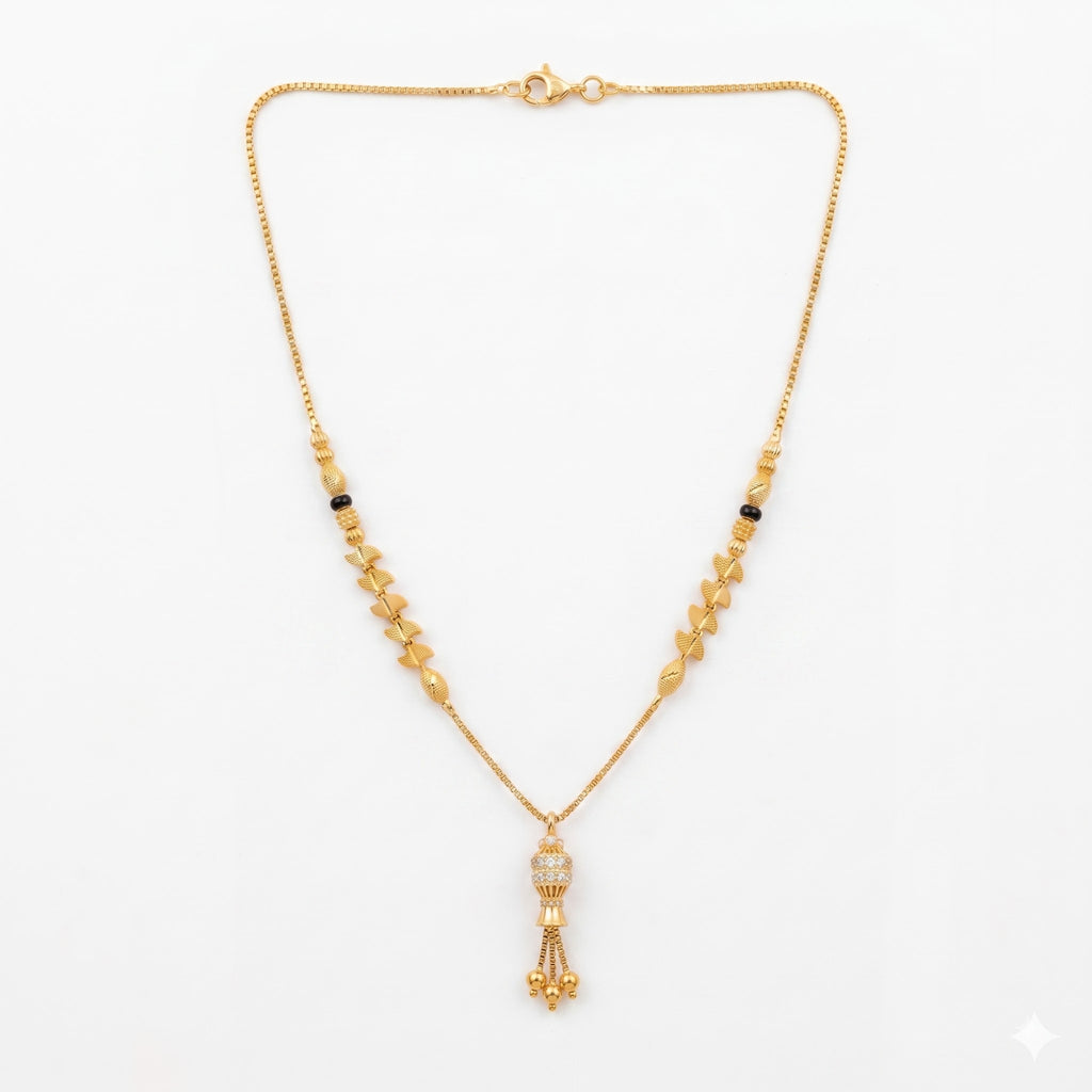 Elegant Traditional Drop Pendant Mangalsutra