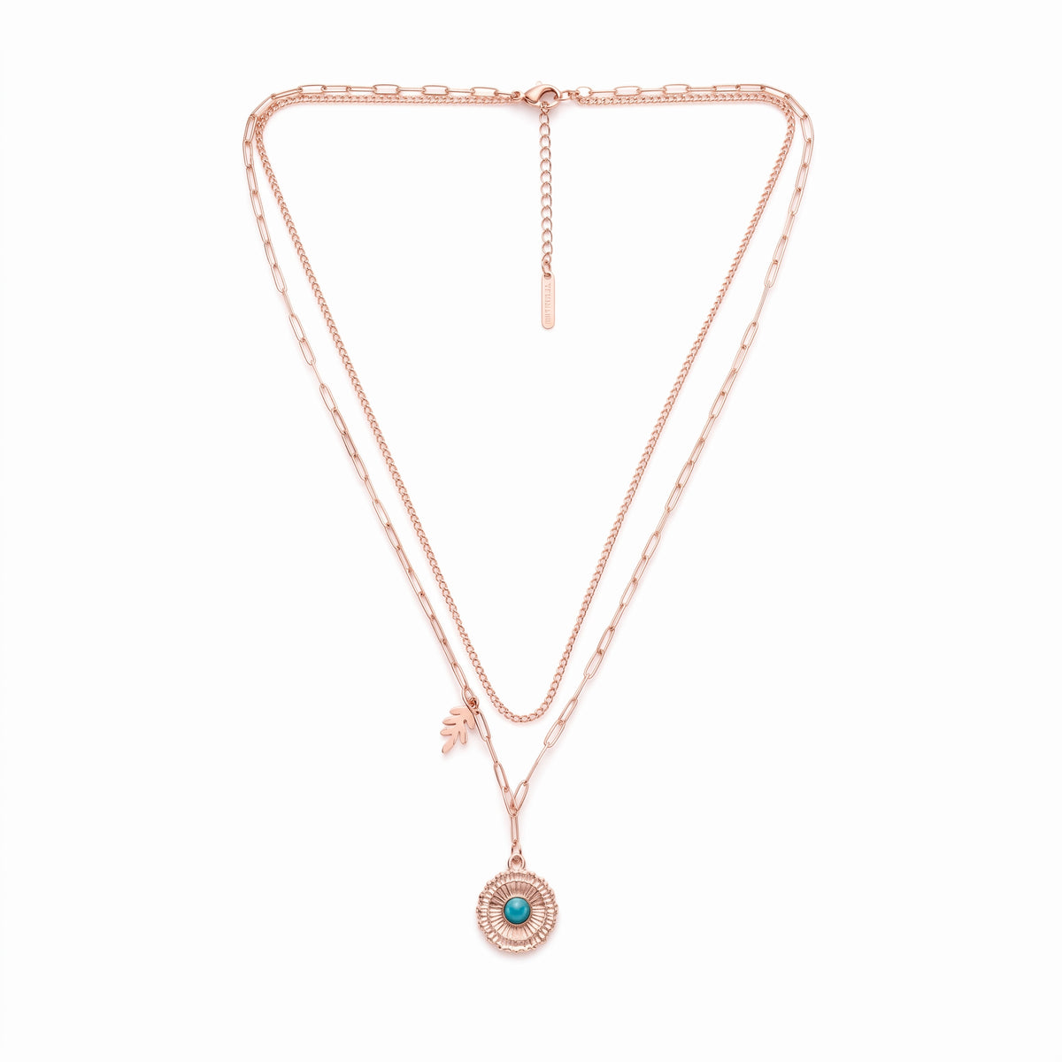 Azure Bloom Layered Necklace
