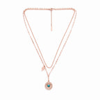 Azure Bloom Layered Necklace