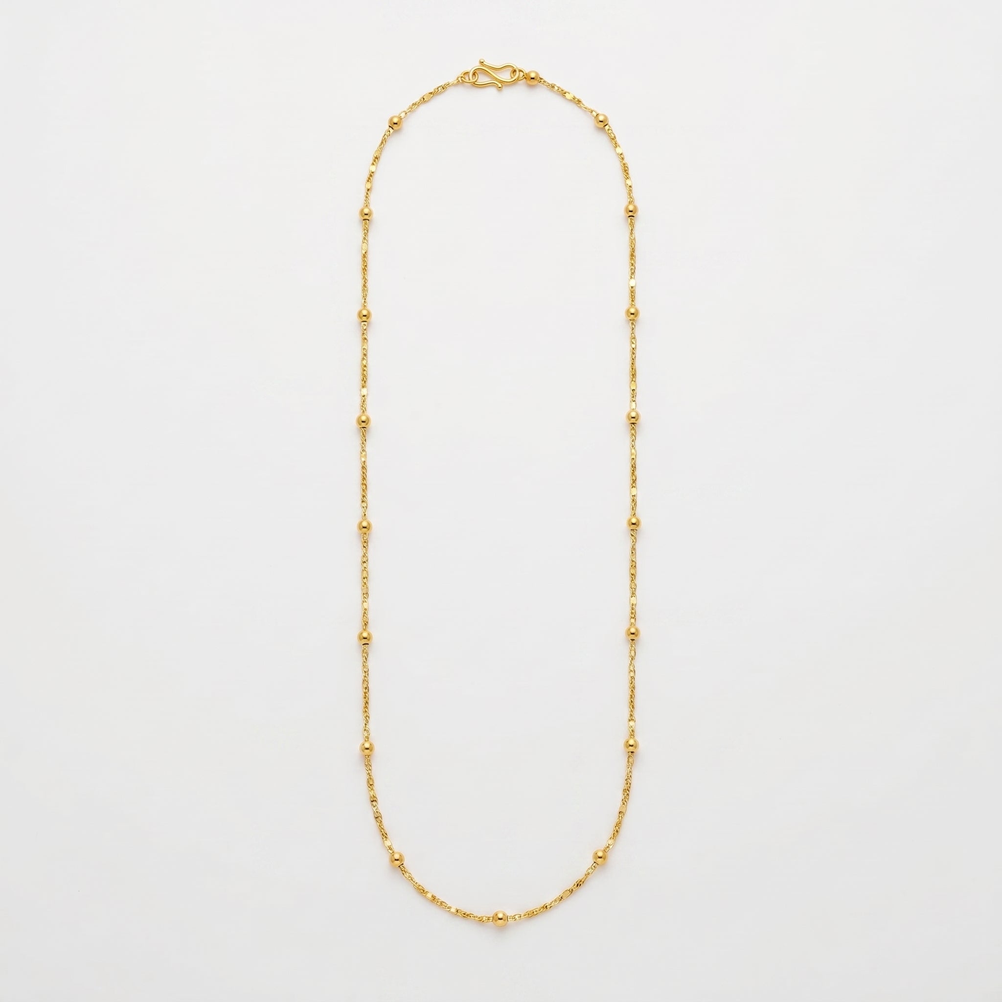 Classic Bead Station Gold Chain