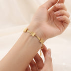 Golden Butterfly Charm Chain Bracelet