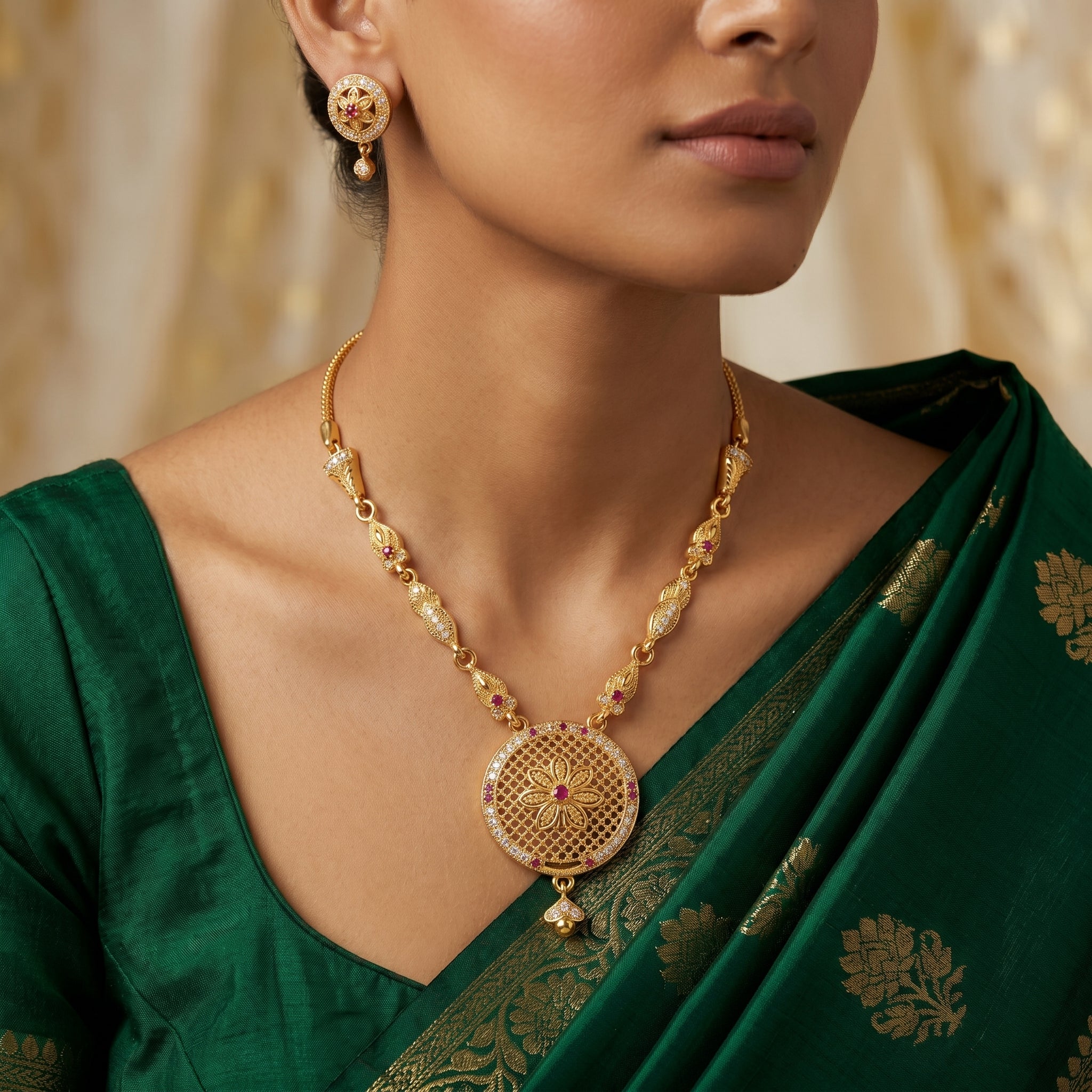 Filigree Pendant Necklace
