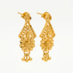 Floral Filigree Drop Earrings