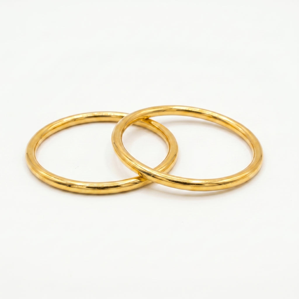 Golden Aura Sleek Bangles