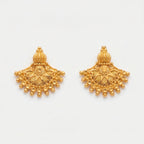 Royal Lotus Filigree Stud Earrings