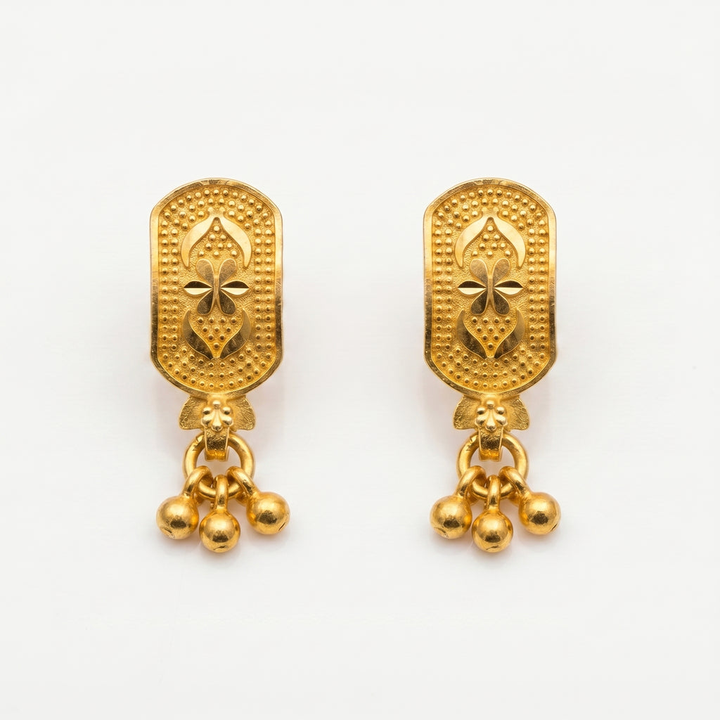 Royal Fleur Drop Earrings