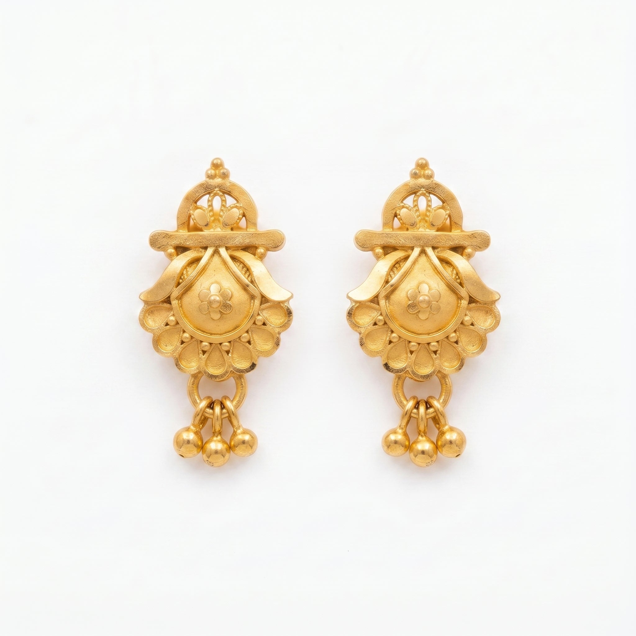 Royal Blossom Drop Earrings