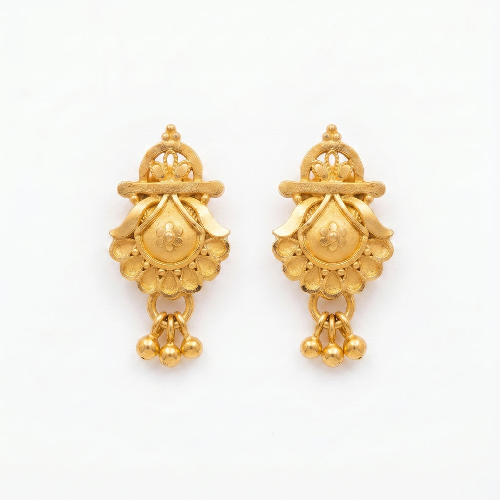 Royal Blossom Drop Earrings