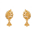 Golden Fern Drop Earrings
