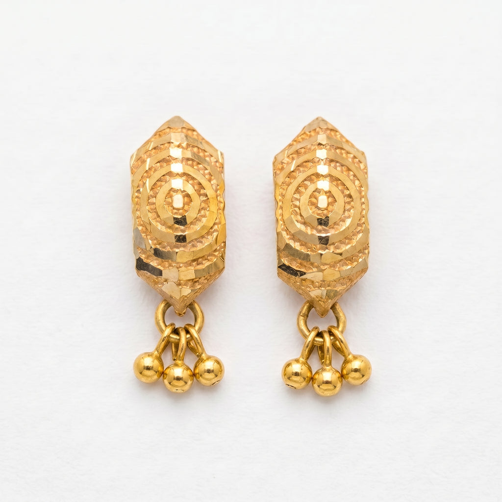 Regal Orbit Drop Earrings