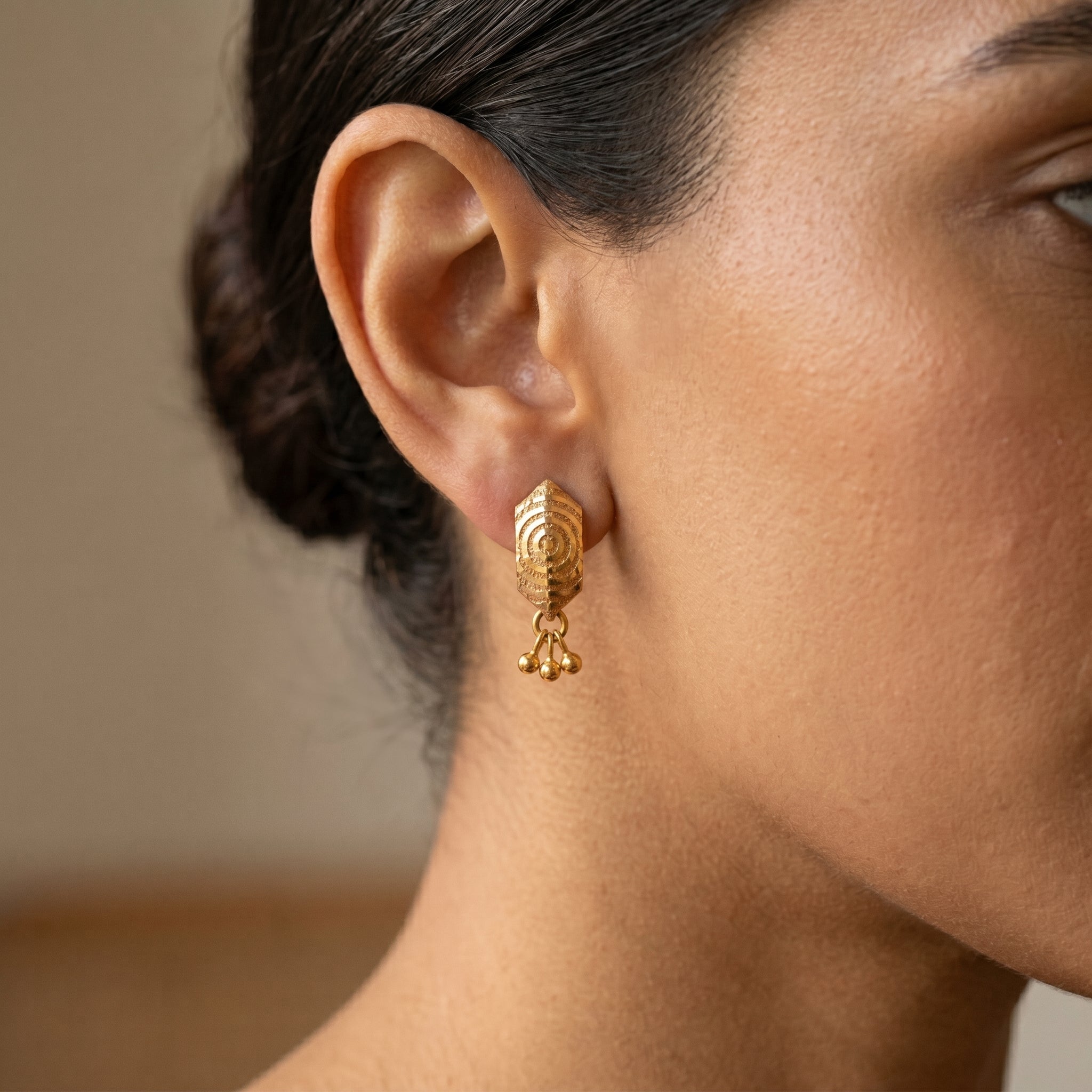 Regal Orbit Drop Earrings Secondary image