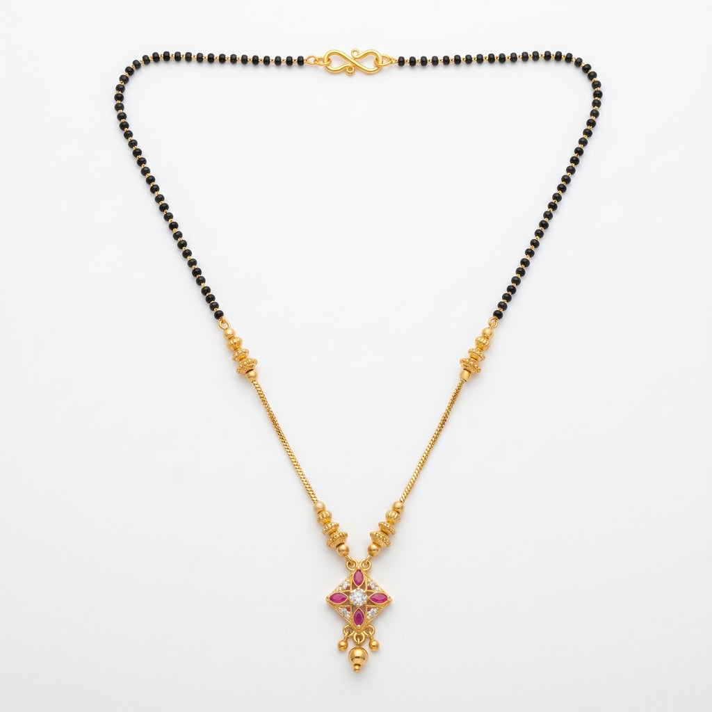 Ruby Blossom Premium Mangalsutra