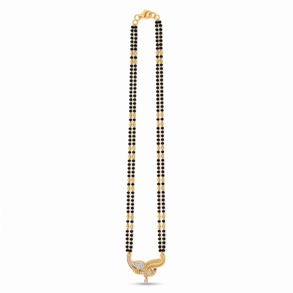 Golden Feather Dual-Line Mangalsutra