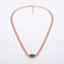 Emerald Rosegold Link Necklace